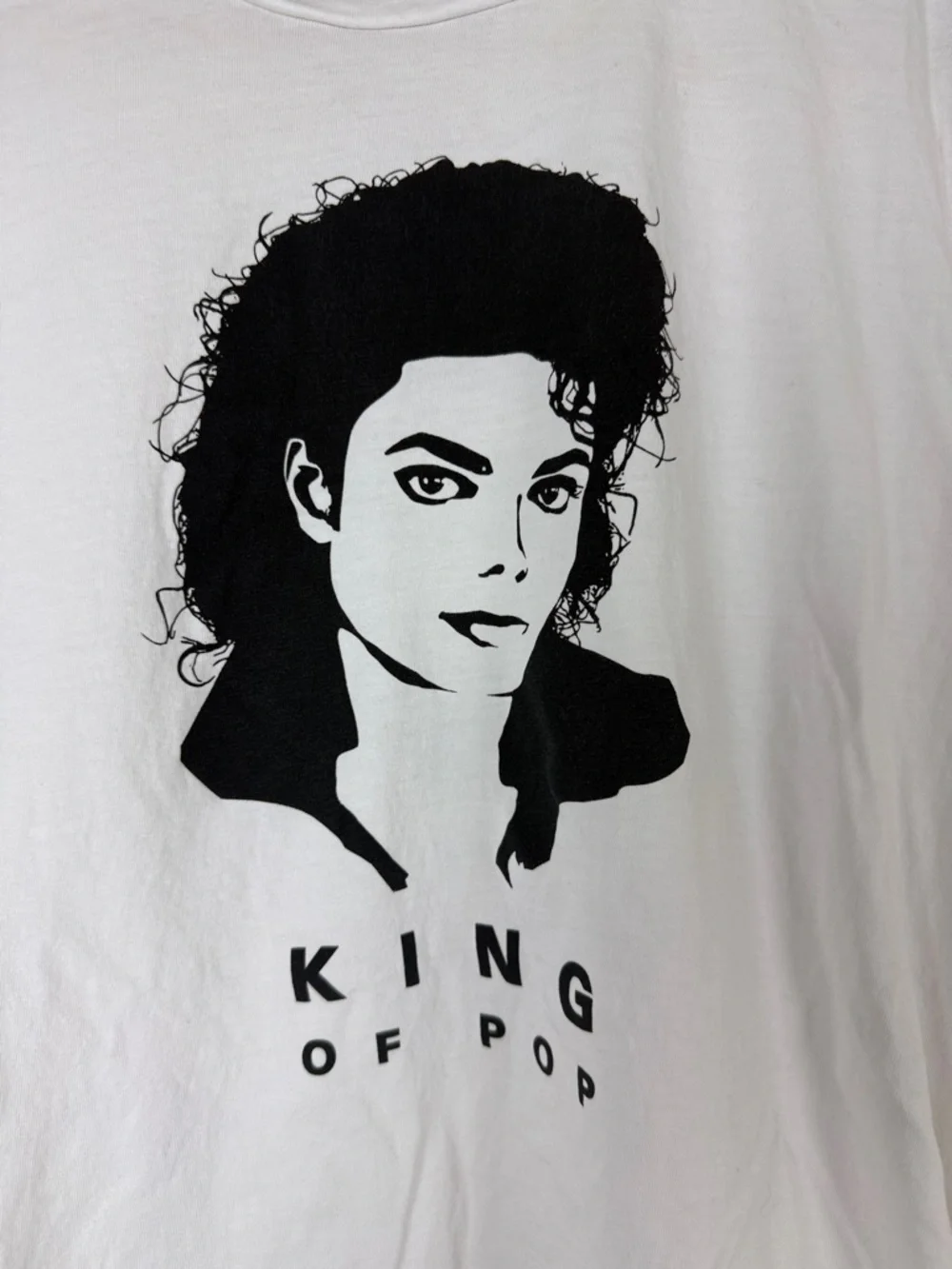 HUGO BOSS White Tee Michael Jackson with Black Graphic Size Small - Picture 2 of 10